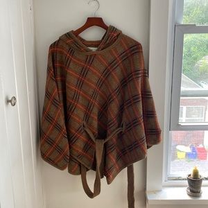 Anthropologie Hooded Poncho One Size